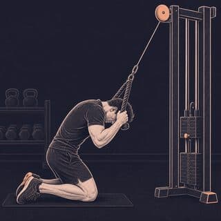 Cable Crunch exercise demonstration