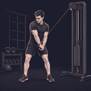 Cable Woodchop exercise demonstration