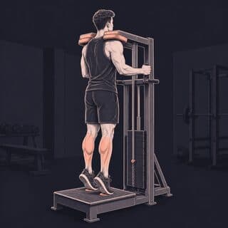 Calf Raise Machine exercise demonstration