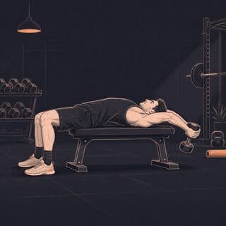 Dumbbell Pullover exercise demonstration