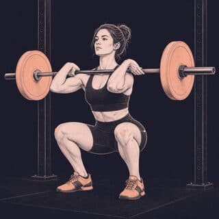 Front Squat exercise demonstration