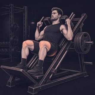 Hack Squat exercise demonstration
