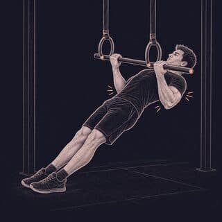Inverted Row exercise demonstration