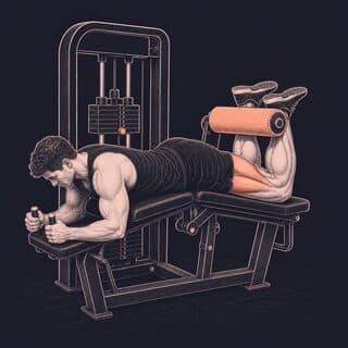 Lying Leg Curl exercise demonstration