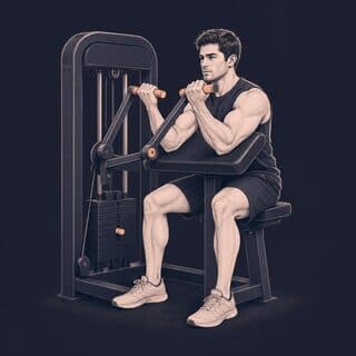 Machine Curl exercise demonstration
