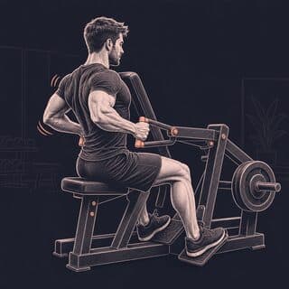 Machine Row exercise demonstration