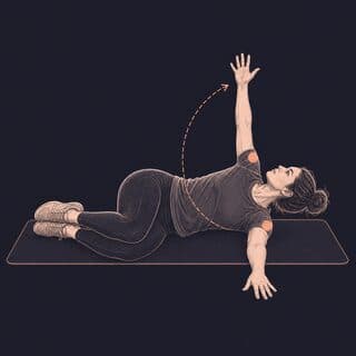 Open Book Stretch exercise demonstration