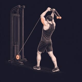 Overhead Cable Tricep Extension exercise demonstration