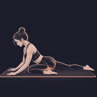 Pigeon Pose exercise demonstration