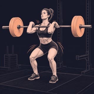 Power Clean exercise demonstration