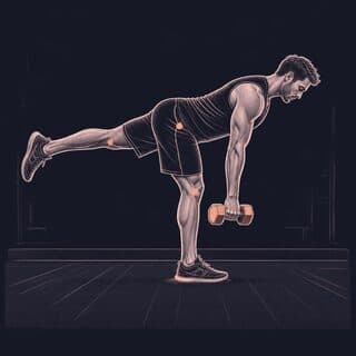 Single Leg Romanian Deadlift exercise demonstration