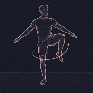 Standing Hip Circle exercise demonstration