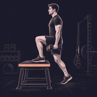 Step Ups exercise demonstration