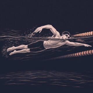 Swimming exercise demonstration