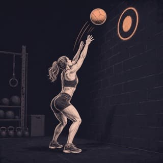 Wall Ball Shot exercise demonstration